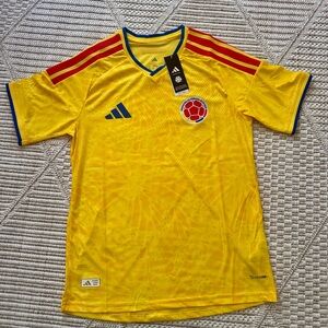 adidas Yellow and Blue Soccer Jersey